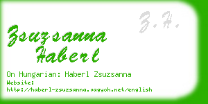 zsuzsanna haberl business card